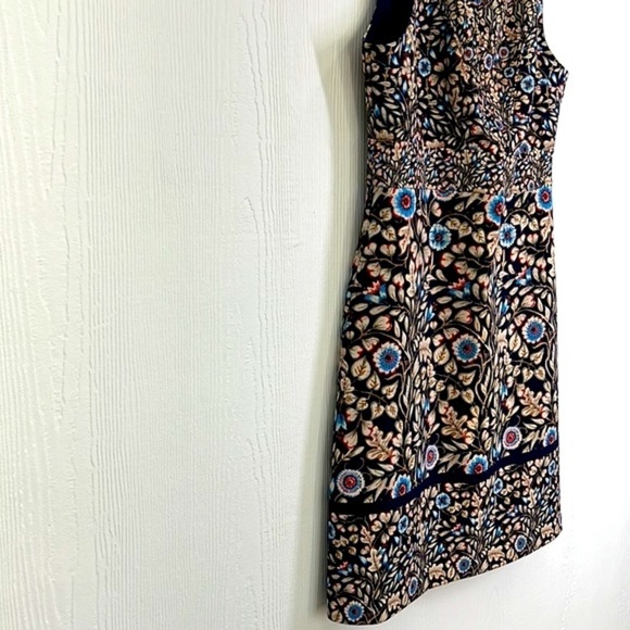 Anthropologie - Maeve Floral Blue & Red Sleeveless Sheath Dress Size 4 - Picture 11 of 16